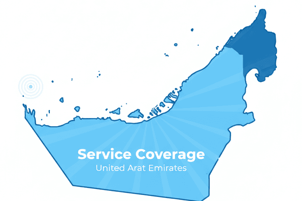 Bat Buddy UAE Service Coverage Map
