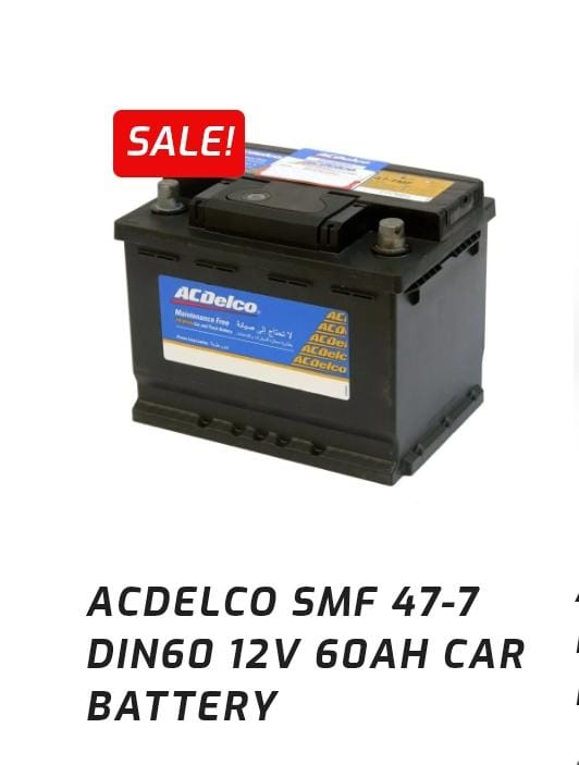ACDelco SMF 47-7 DIN60 12V 60AH Car Battery