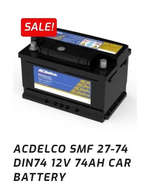 ACDelco SMF 27-74 DIN74 12V 74AH Car Battery - DIN 74