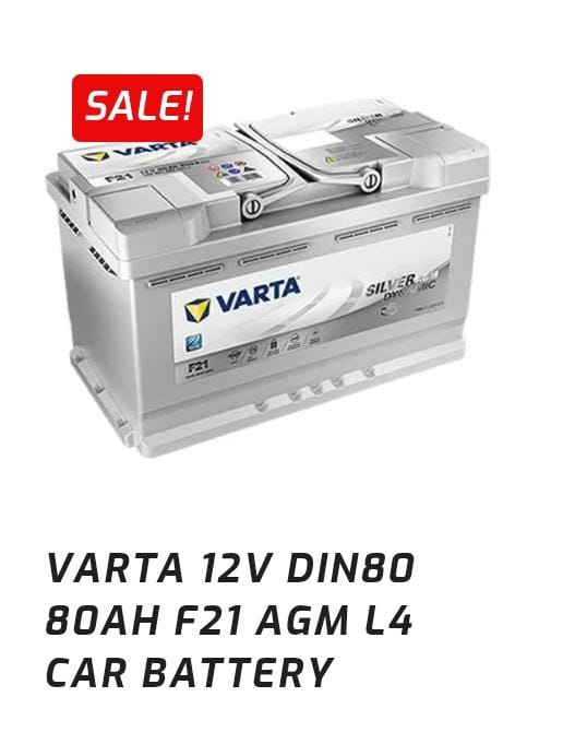 VARTA 12V DIN80 80AH F21 AGM L4 Car Battery - AGM 80