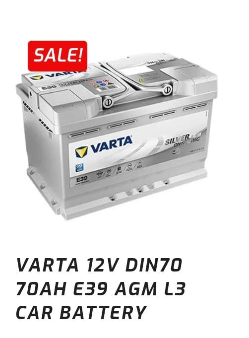 VARTA 12V DIN70 70AH E39 AGM L3 Car Battery - AGM 70